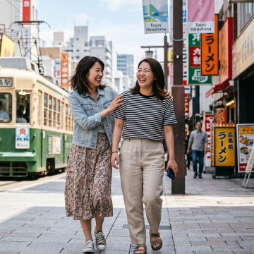 街を歩く女性